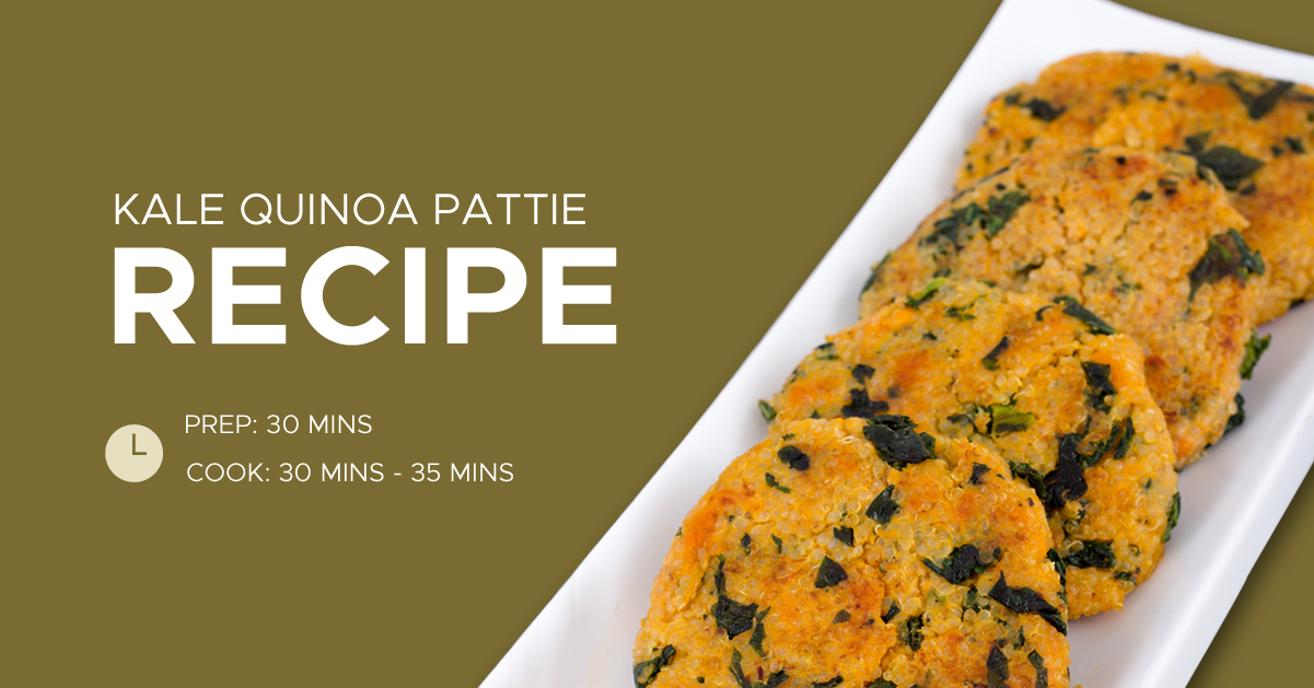 Recipe To Make The Perfect Kale & Quinoa Pattie