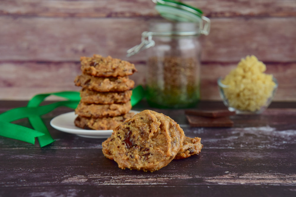 Vegan quinoa chocolate cookies for Thanksgiving