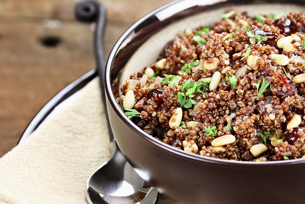 TUSCAN TOASTED RED QUINOA PILAF