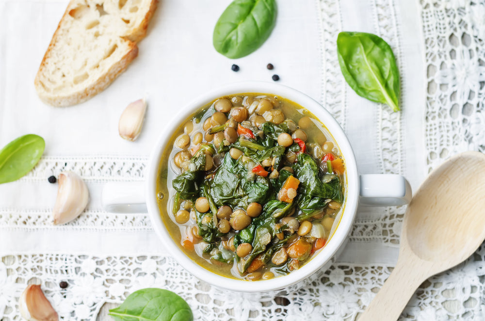 THE SPECIAL LENTIL AND SPINACH SOUP