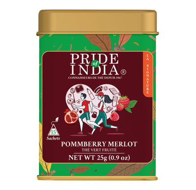 PommBerry Merlot - Fruity Green Tea Bags - Pride Of India