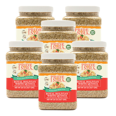 White Royal Quinoa - Protein Rich Whole Grain Jar - Pride Of India