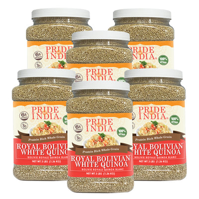 White Royal Quinoa - Protein Rich Whole Grain Jar - Pride Of India