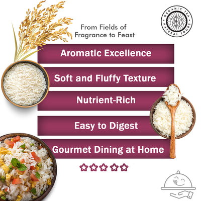 Thai White Jasmine Rice - Hom Mali Fragrant Long Grain Jar - Pride Of India