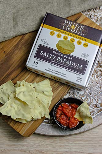 Salty Black Bean Namkeen Papadum Lentil Crisp - Pride Of India