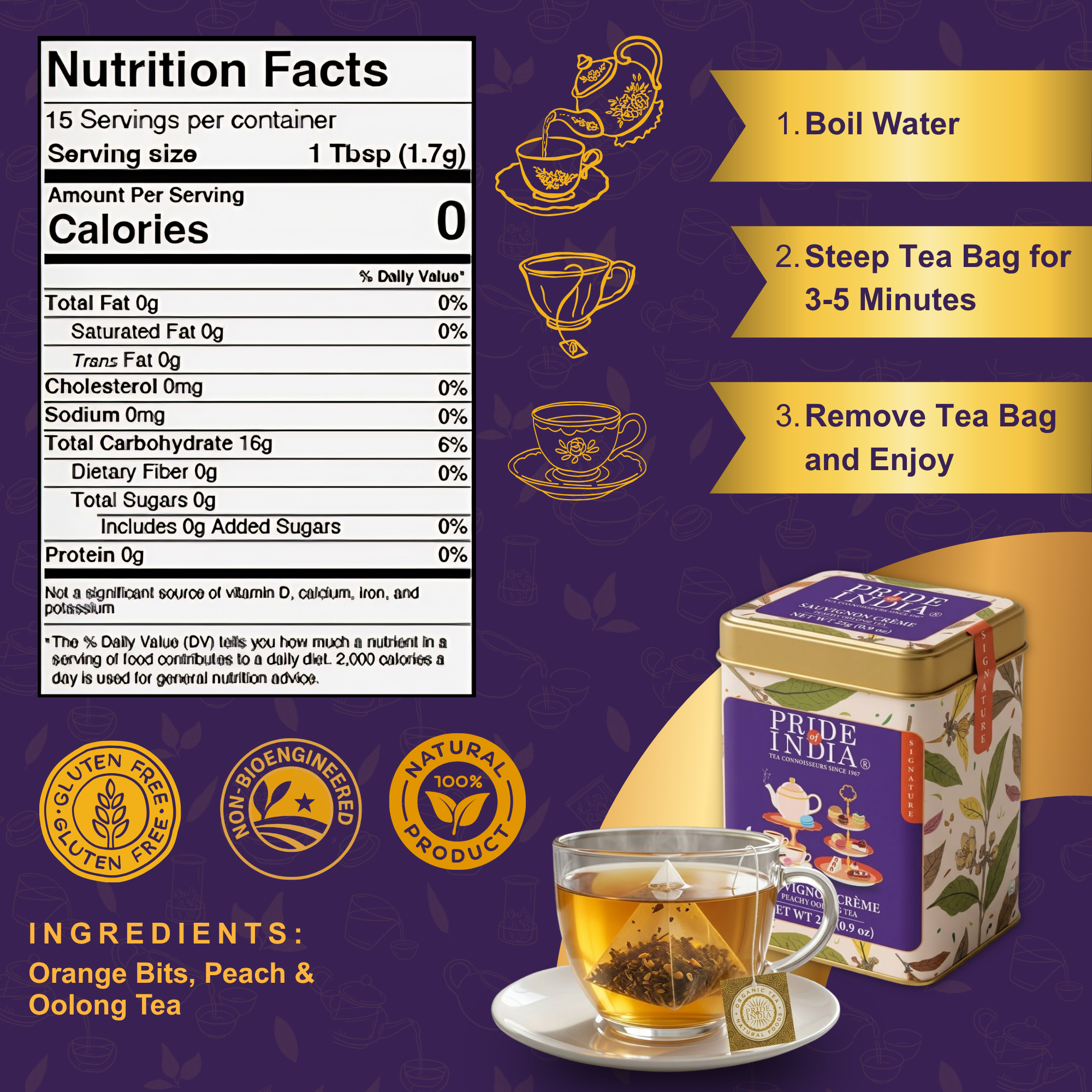 Sauvignon Creme - Peachy Oolong Tea Bags