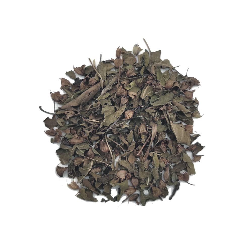 NUTRITEA Natural Tulsi Holy Basil Herbal Full Leaf Tea (Caffeine Free) - Pride Of India