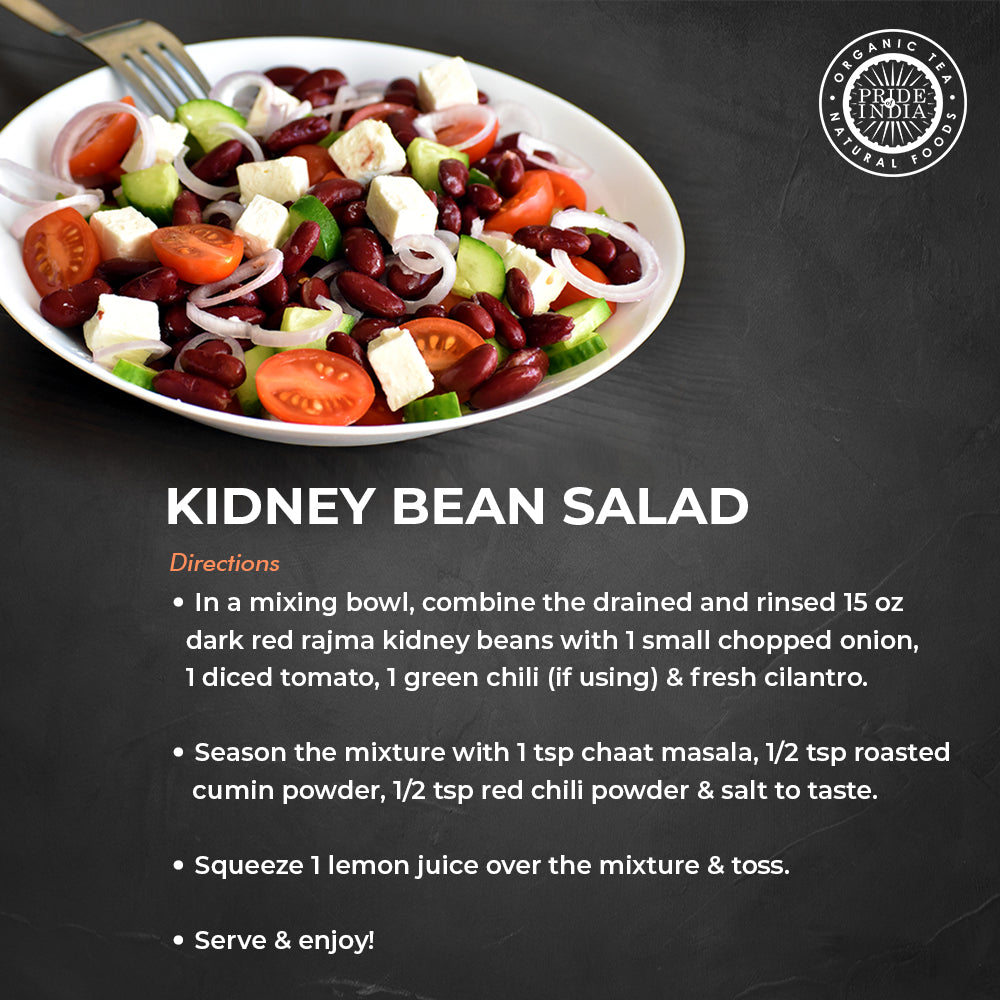 Indian Whole Dark Kidney Beans - Protein & Fiber Rich Rajma Jar - Pride Of India