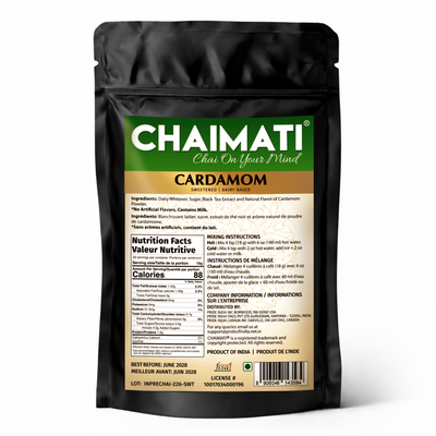 CHAIMATI Sweetened Instant Cardamom Chai Latte Premix - 2 lb