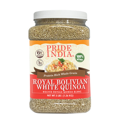 White Royal Quinoa - Protein Rich Whole Grain Jar - Pride Of India