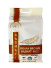 Extra Long Indian Brown Basmati Rice - Naturally Aged Healthy Grain Jar