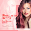 Hair Bloom Natural Red Hair Color- Henna w/ Mixed Himalayan Herbs Hair Color Powder- 12 Individual Sachets (10 gm each)- Reusable Brush & Tray Included - Pride Of India