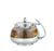 Heat Resistant Glass 3-Cup Tea Pot w/ Rust Free Infuser, 24 Fluid Ounces - Pride Of India