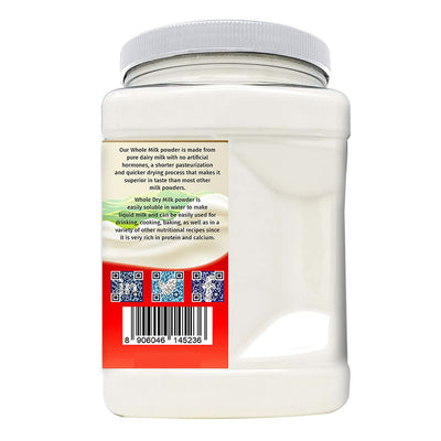 Whole Dry Milk Powder - 2.2 Pounds / 1 Kilo Jar by Green Heights - Pride Of India
