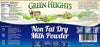 Non Fat Dry Milk Powder - 3 Pounds / 1.36 Kilo Jar by Green Heights - Pride Of India