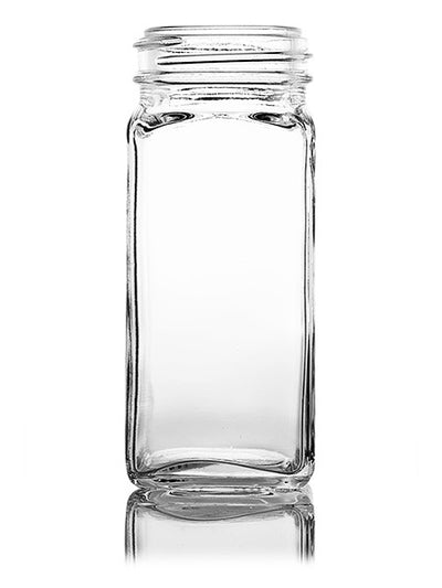 Clear Spice Jars w/ Easy Dispense Dual Sifter Caps