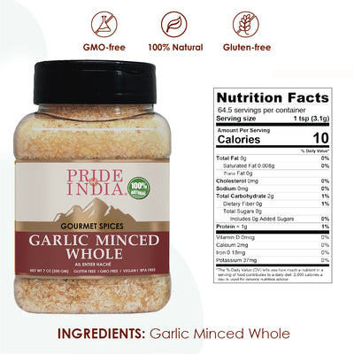Gourmet Garlic Minced Whole - Pride Of India